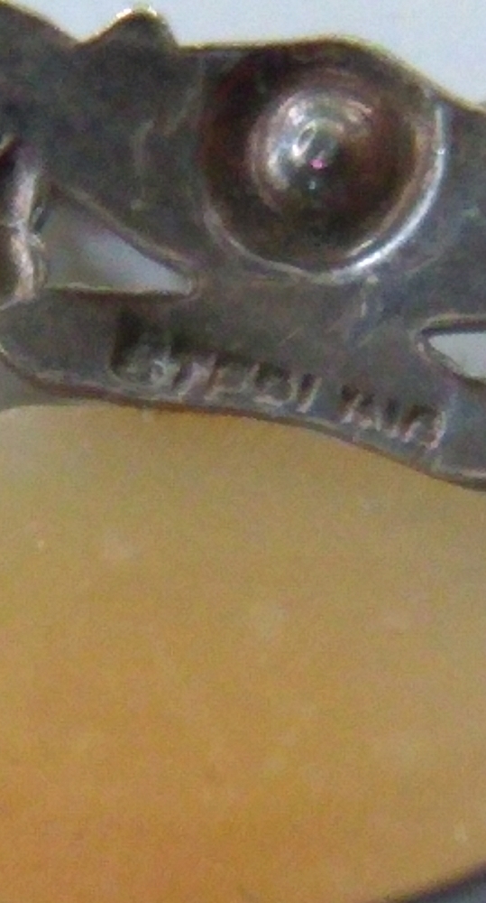 ANTIQUE Sterling Silver HandCarved Cameo GERMANY - Picture 11 of 16